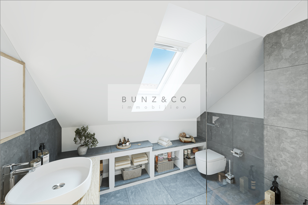 Badezimmer im DG