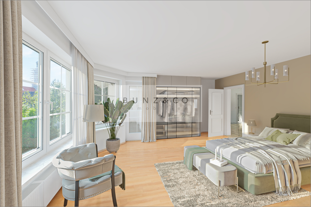 Schlafzimmer gestaged