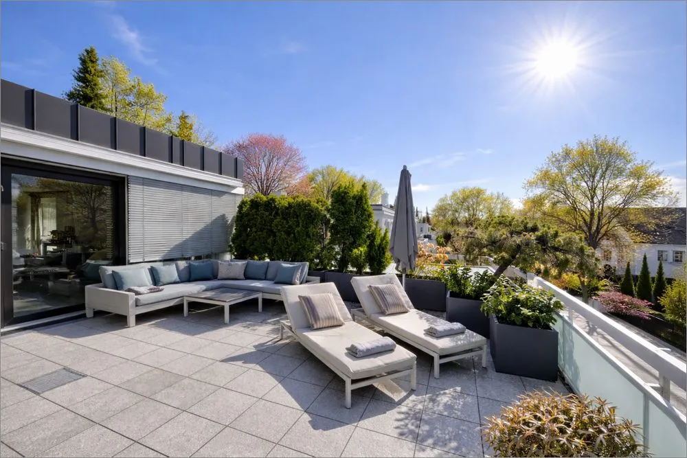 Immobilienangebot - München - Alle - Außergewöhnliche Dachterrassenwohnung im Herzogpark mit einzigartigem Wohngefühl!