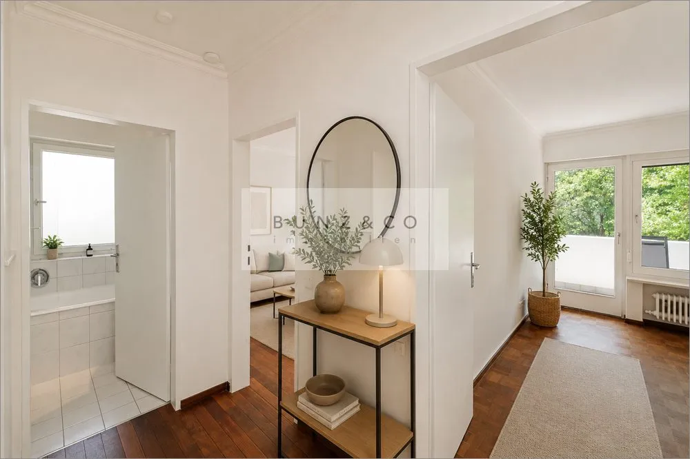 Immobilienangebot - München - Alle - Premiumlage Solln: Gepflegte 2-Zimmer-Wohnung mit Südbalkon - TG-Stellplatz inklusive