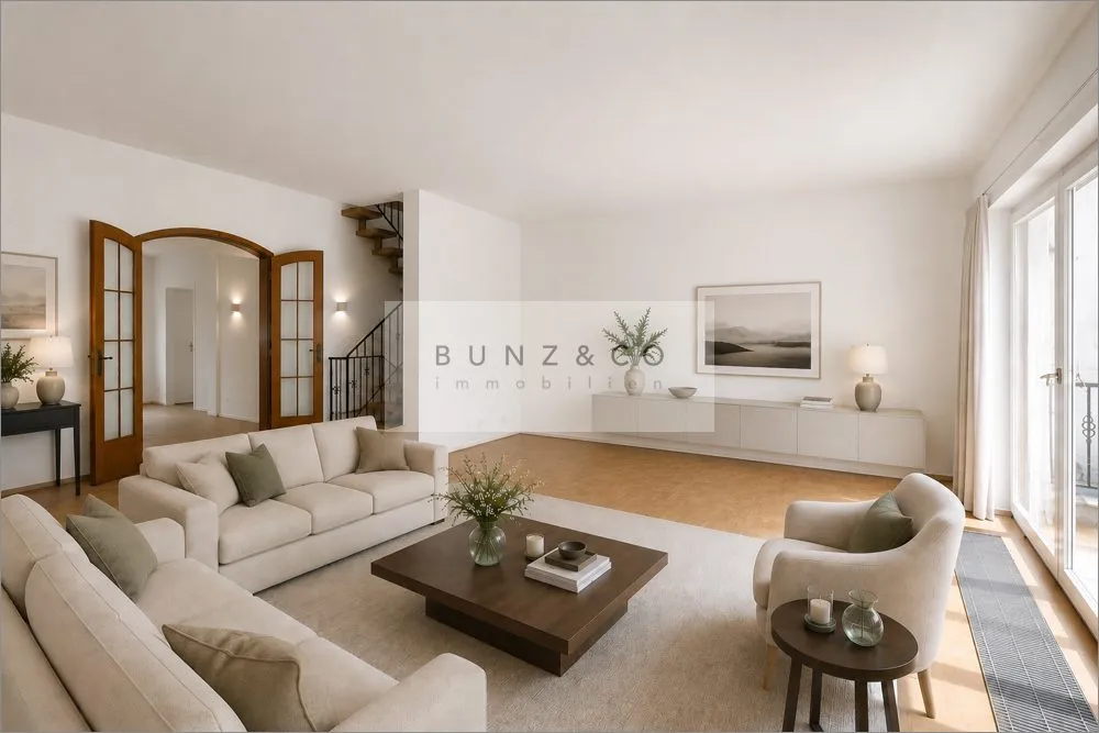 Immobilienangebot - Pullach - Alle - Seltene Gelegenheit in Pullach – Renovierungsbedürftige Doppelhaushälfte mit großem Grundstück