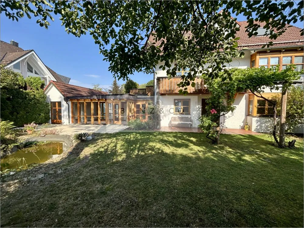 Immobilienangebot - Pullach - Alle - Großzügige, individuelle Gartenwohnung mit Wintergarten und Terrassen in Bestlage von Pullach